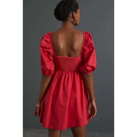 ★ Anthropologie Maeve Red Mini Dress