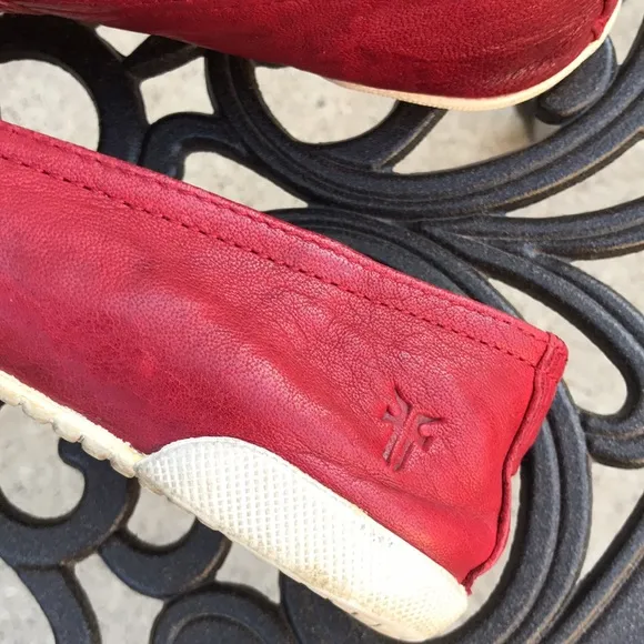 🌸 Frye Melanie Red Leather Loafers 🌸