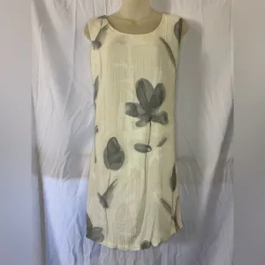 🌿 Jams World White, Grey &amp; Cream Dress – Size S