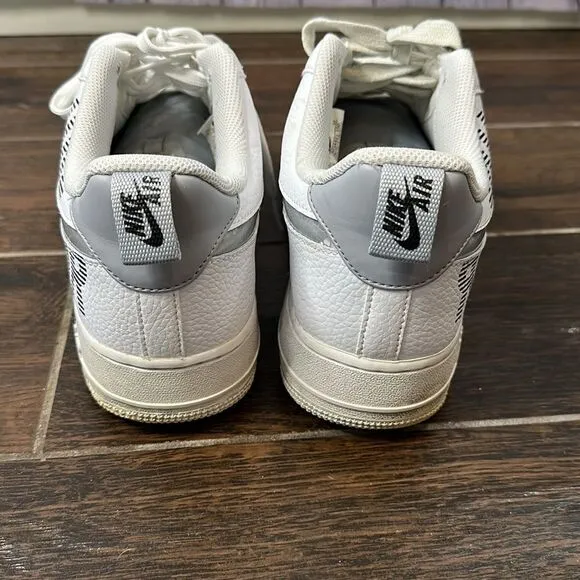 👟 Men’s Nike Air Force 1 Sneakers - White and Gray - Size 11