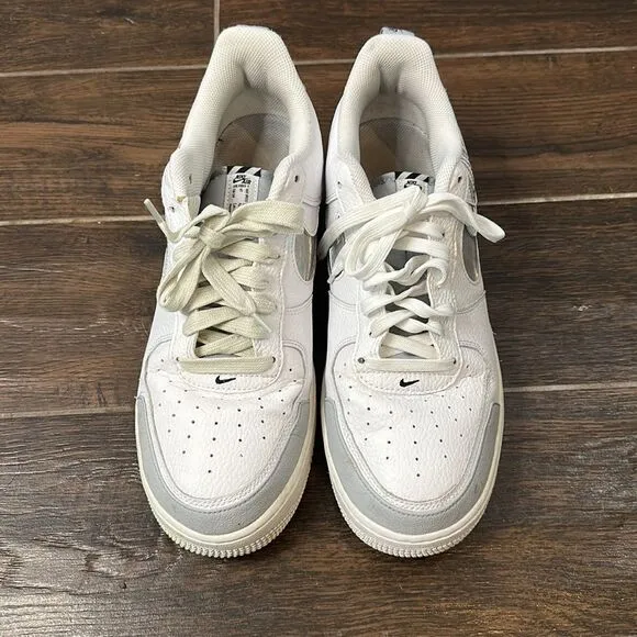 👟 Men’s Nike Air Force 1 Sneakers - White and Gray - Size 11