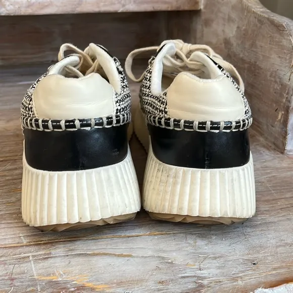 🖤 ShuShop | Selina Platform sneakers size 8.5 Tweed Black / White
