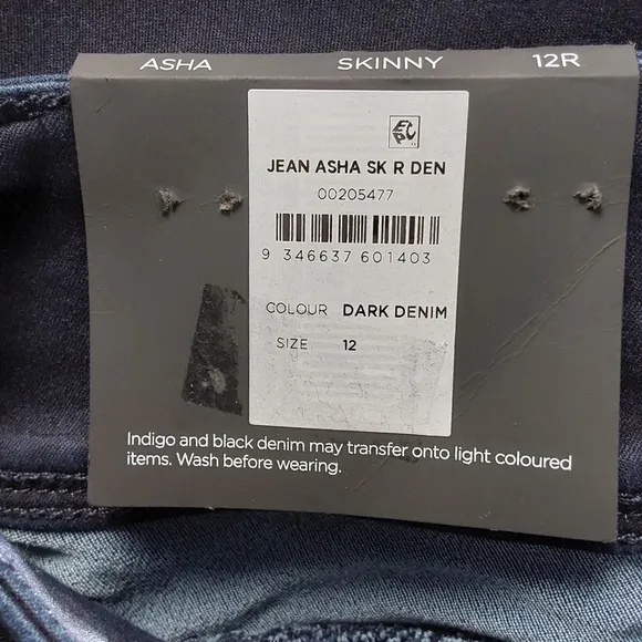 012 - Plus Size Asha Regular High Rise Skinny Jean - denim | CITY CHIC | 12 R