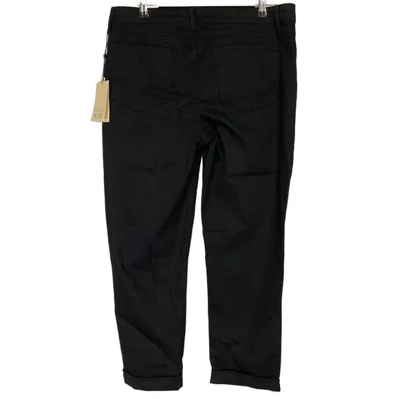 A618014 NYDJ Margot Girlfriend Black 10
