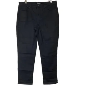 A618014 NYDJ Margot Girlfriend Jeans Black 6