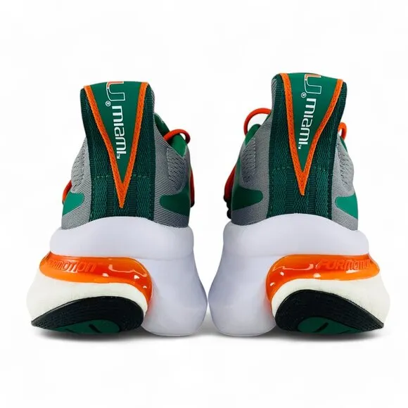 adidas AlphaBoost v1 x Miami Hurricanes Men's Shoes Athletic Sneakers IE1038