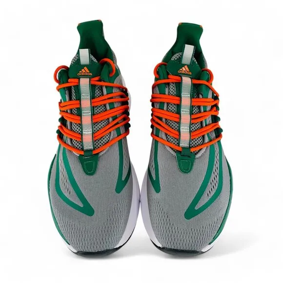 adidas AlphaBoost v1 x Miami Hurricanes Men's Shoes Athletic Sneakers IE1038