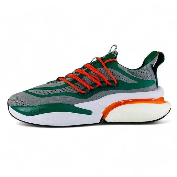 adidas AlphaBoost v1 x Miami Hurricanes Men's Shoes Athletic Sneakers IE1038