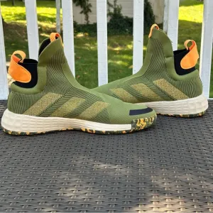 Adidas N3xt L3v3l Tech Olive Green Linen, Size 19, Basketball Sneakers, Men's