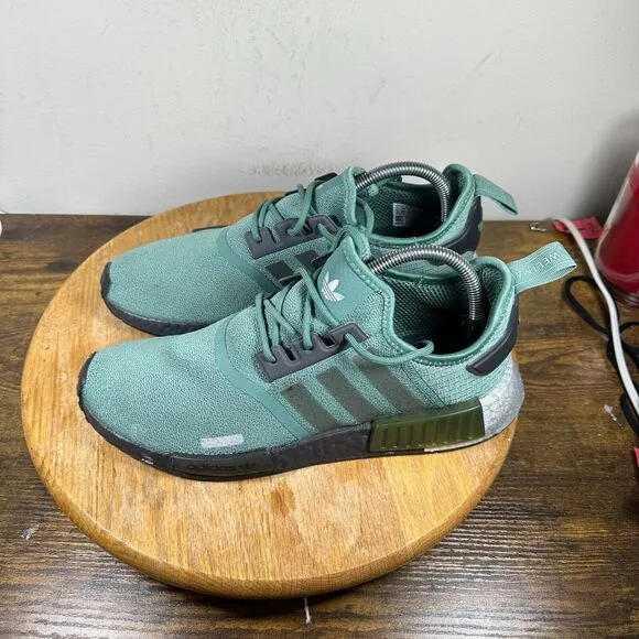 adidas Nmd R1 Tech Emerald Men's Size 9 White‎ Shoe Sneakers GX6468