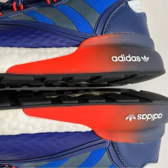 Adidas Original ZX 2K Boost Blue Tech Indigo Men’s Running Sneakers Size 10.5