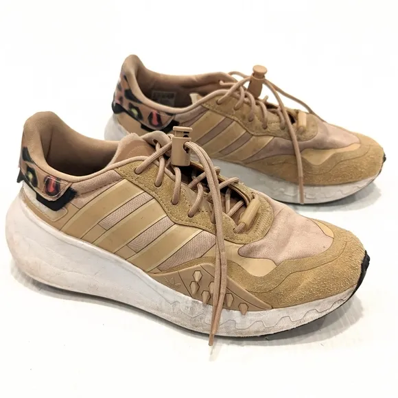 ADIDAS Originals Choigo Animal Print Pale Nude Chunky Sneakers