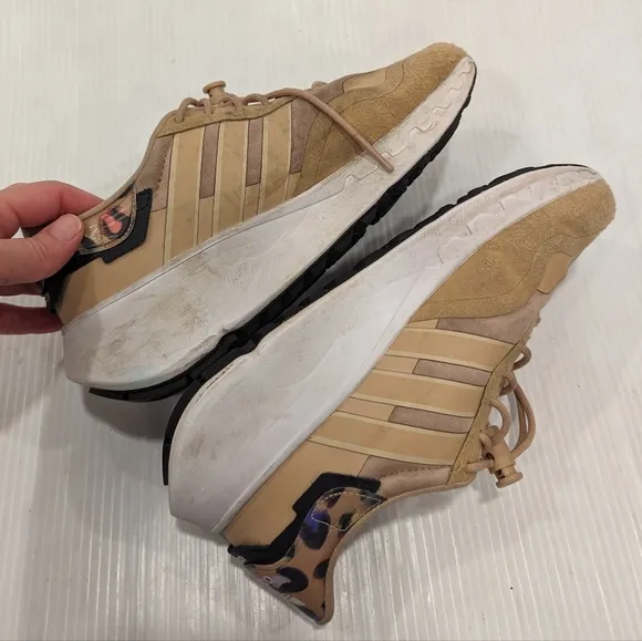 ADIDAS Originals Choigo Animal Print Pale Nude Chunky Sneakers
