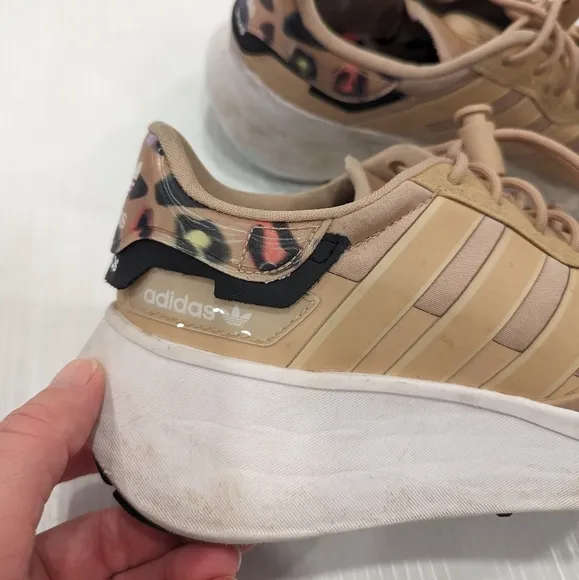 ADIDAS Originals Choigo Animal Print Pale Nude Chunky Sneakers