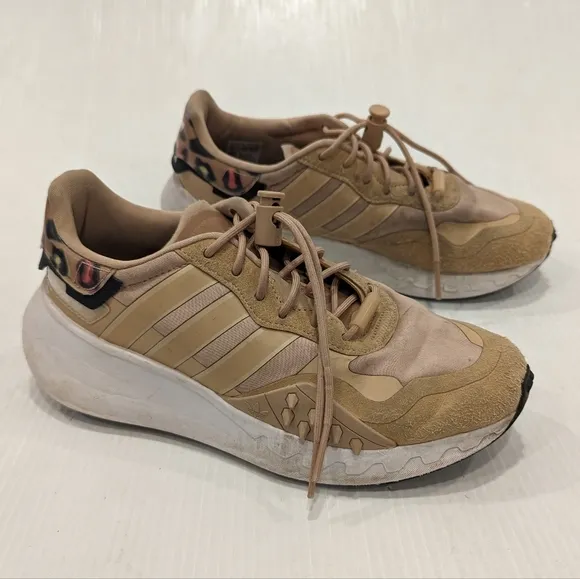 ADIDAS Originals Choigo Animal Print Pale Nude Chunky Sneakers