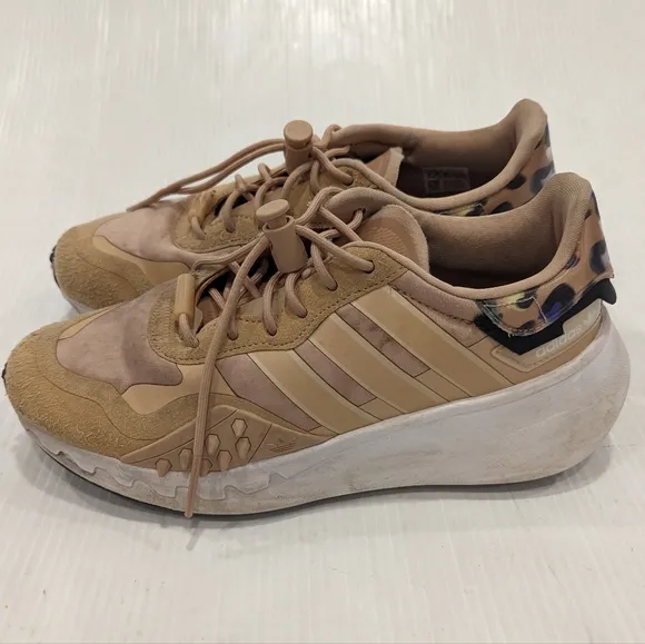 ADIDAS Originals Choigo Animal Print Pale Nude Chunky Sneakers
