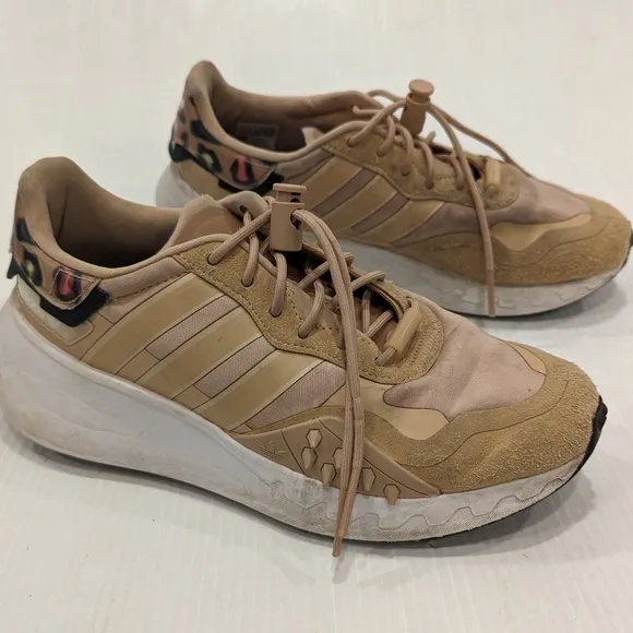 ADIDAS Originals Choigo Animal Print Pale Nude Chunky Sneakers