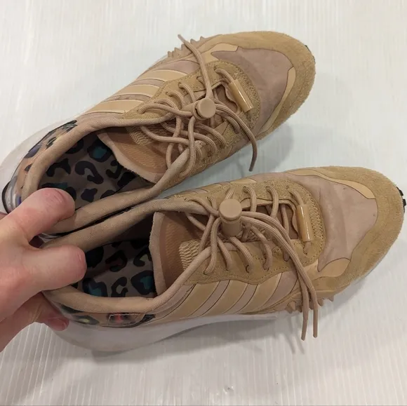 ADIDAS Originals Choigo Animal Print Pale Nude Chunky Sneakers