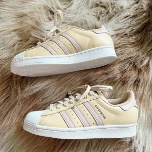 Adidas Originals Superstar Sand Strata Taupe Sneakers Casual Style Size 8