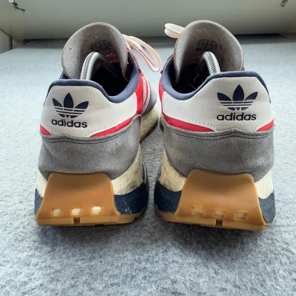 Adidas Retropy E5 Men's 11 Red Gray GY4487 Suede Sneakers Retro Gum Sole Boost