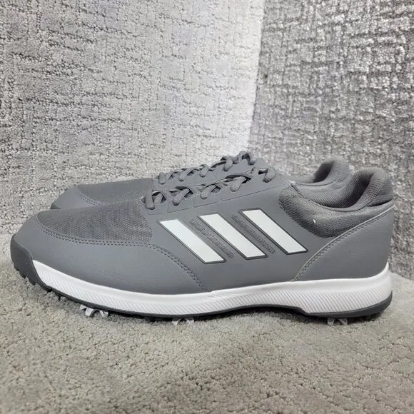 Adidas Tech Response 3.0 Men’s Size 14 US Grey White Golf Sneakers GV6889