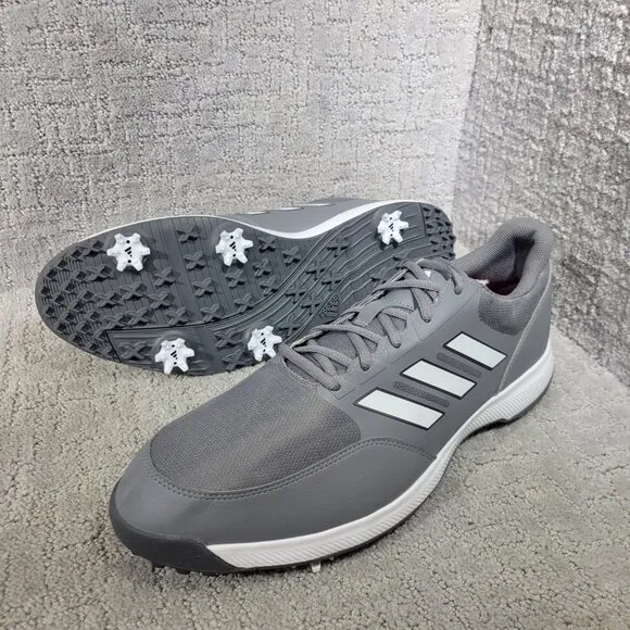Adidas Tech Response 3.0 Men’s Size 14 US Grey White Golf Sneakers GV6889