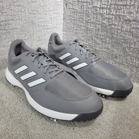 Adidas Tech Response 3.0 Men’s Size 14 US Grey White Golf Sneakers GV6889