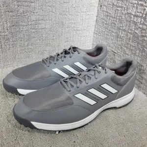 Adidas Tech Response 3.0 Men’s Size 14 US Grey White Golf Sneakers GV6889