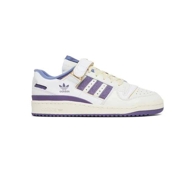 Adidas Womens Forum 84 Low Sneakers Shoes Size 5 New White Tech Purple Cream
