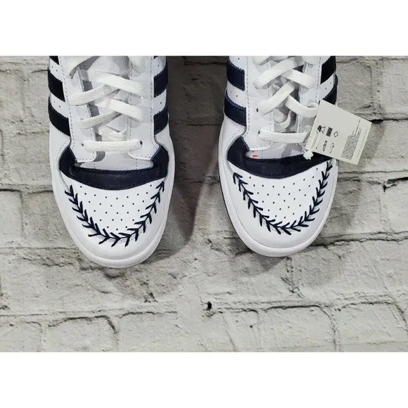 Adidas X Aaron Judge Forum Mid GY3814 White Navy Sneakers Shoes MENS SIZE 10