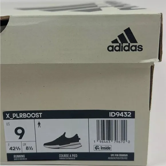 Adidas X_PLRBOOST Mens Black Athletic Shoes Sneakers Trainers Boost ID9432