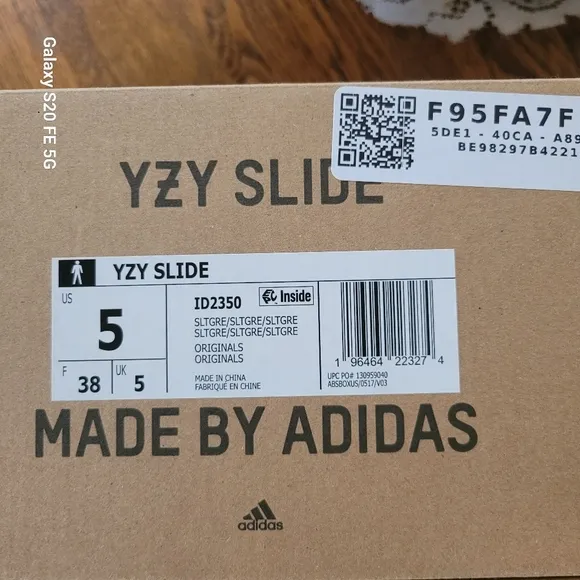 Adidas YZY Slide Originals in Slate Grey