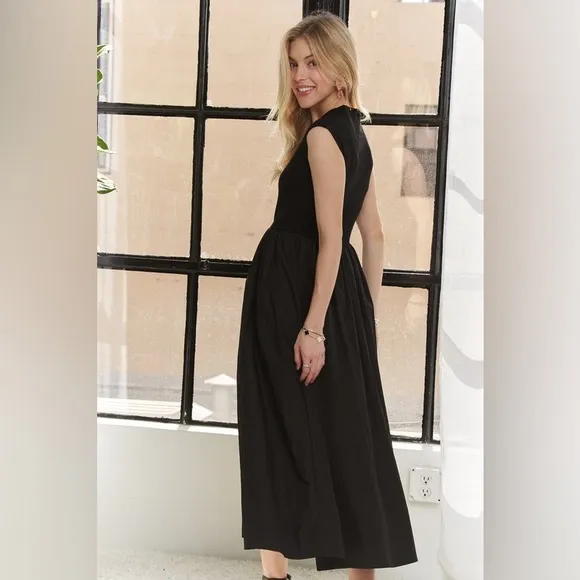 ADORA V-Neck Cap Sleeve Dress
