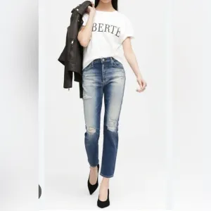 AG Adriano Goldschmied Isabelle High rise Crop Jeans