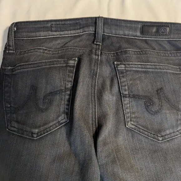 AG Adriano Goldschmied Size 26*R (Short) Dark Gray &quot;The Angel&quot; Boot Cut Jeans