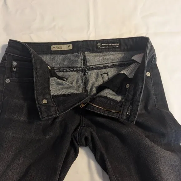 AG Adriano Goldschmied Size 26*R (Short) Dark Gray &quot;The Angel&quot; Boot Cut Jeans