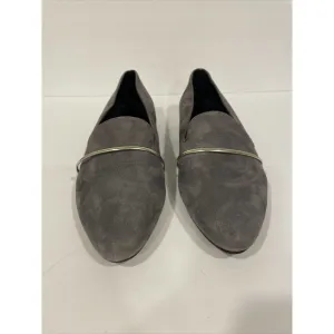 AGL Attilio Giusti Leombruni Women US 11 EU41 Gray Suede Loafers EUC RARE