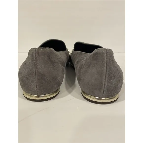AGL Attilio Giusti Leombruni Women US 11 EU41 Gray Suede Loafers EUC RARE