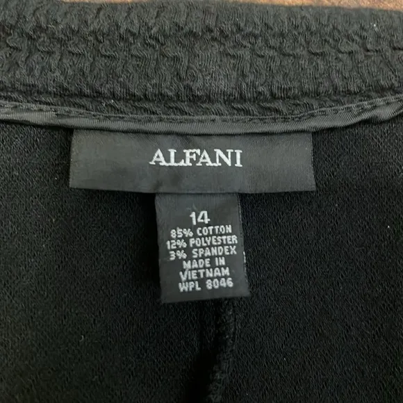 Alfani Cotton Plus Size Open Jacket/Blazer W/Zip Pockets, Sz. 14.
