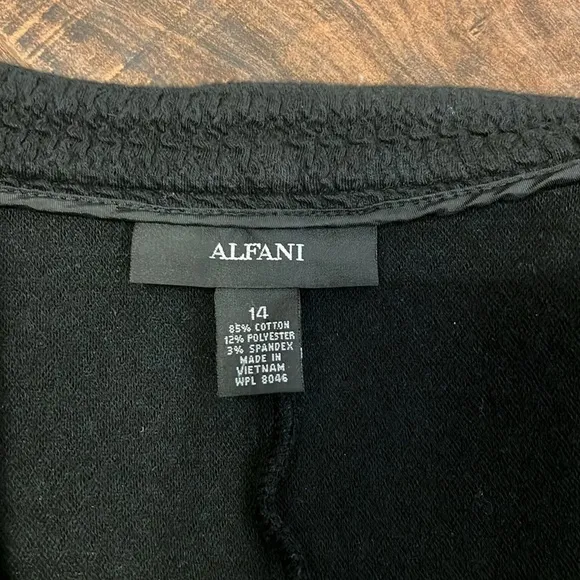 Alfani Cotton Plus Size Open Jacket/Blazer W/Zip Pockets, Sz. 14.