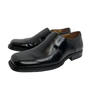 Alfani Fortune Black Leather Slip-On Dress Loafers Men’s Size 9M Bicycle Toe