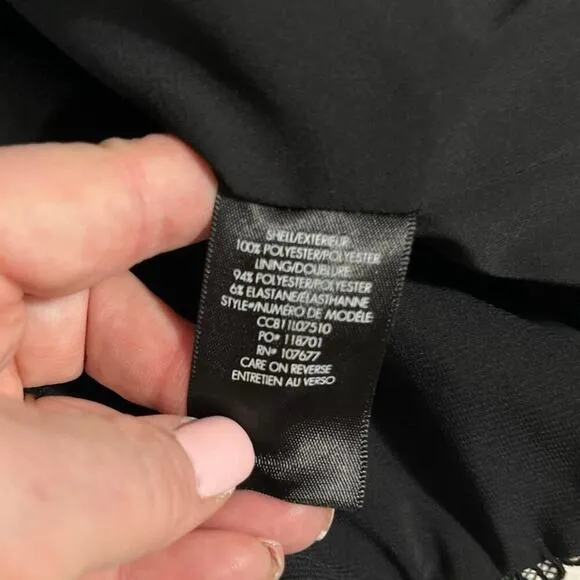 Alice and Olivia Black Cocktail Party Lennon Lace Mini Night Out Dress Sz 4