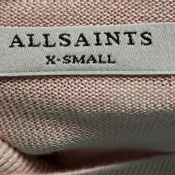 All Saints Cecily Jumper Embrace Shoulder Cut Out Turtleneck Long-Sleeve Size XS