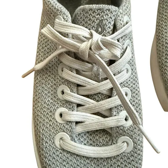 Allbirds Men's Tree Pipers Luna Gray Mesh Fabric Sneakers Size 10 Casual