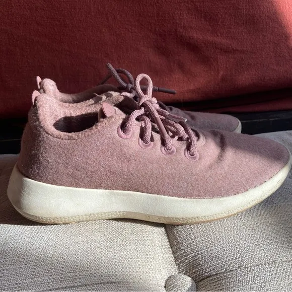 ALLBIRDS | Women's Size 8 Mauve Pink Merino Wool Runner Mizzles Sneakers Lace Up