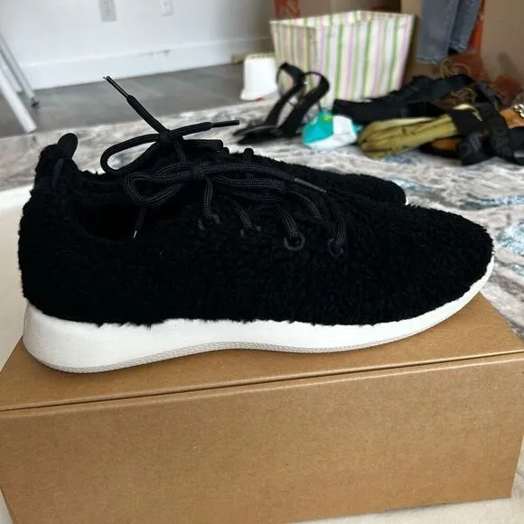 Allbirds Wool Runner Fluff Natural Black Size M11 Sneakers Running Athletic NIB