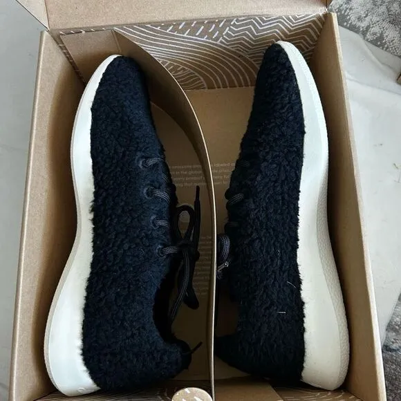 Allbirds Wool Runner Fluff Natural Black Size M11 Sneakers Running Athletic NIB