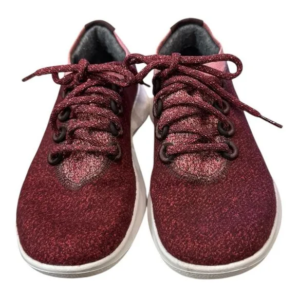 Allbirds Wool Dasher Mizzle Sierra Women's Burgundy Red Pink Running Sneakers 6