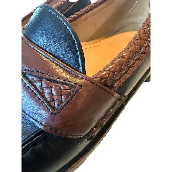 Allen Edmonds Maxfield Leather Penny Loafer Men's Size 10 AA Black Brown USA