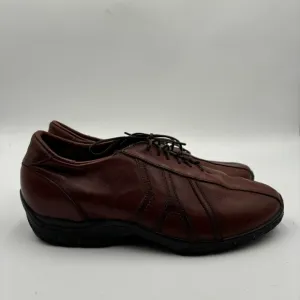 Allen Edmonds Men’s 8.5 Brown Leather Traveler Lace Up Loafers